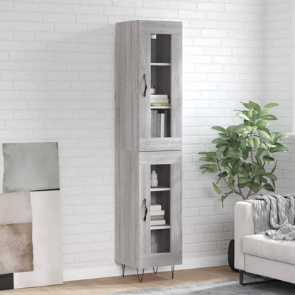 Skříň Highboard 34,5 X 34 X 180 Cm Kompozitní Dřevo