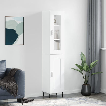 Skříň Highboard 34,5 X 34 X 180 Cm Kompozitní Dřevo