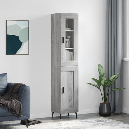 Skříň Highboard 34,5 X 34 X 180 Cm Kompozitní Dřevo