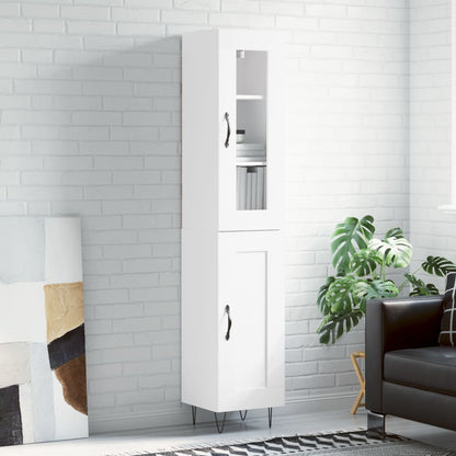 Skříň Highboard 34,5 X 34 X 180 Cm Kompozitní Dřevo