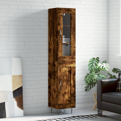 Skříň Highboard 34,5 X 34 X 180 Cm Kompozitní Dřevo