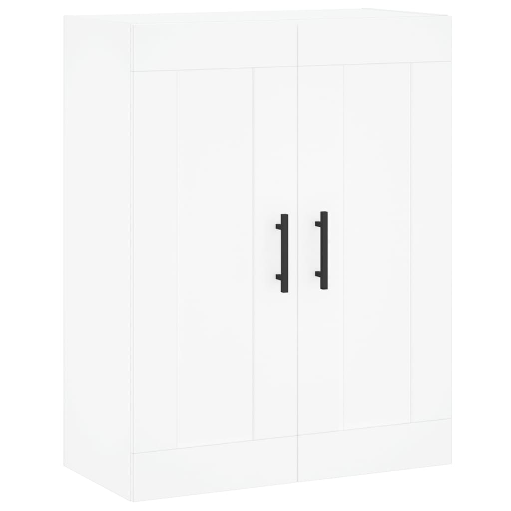 Skříň Highboard Bílá 69,5 X 34 X 180 Cm Kompozitní Dřevo