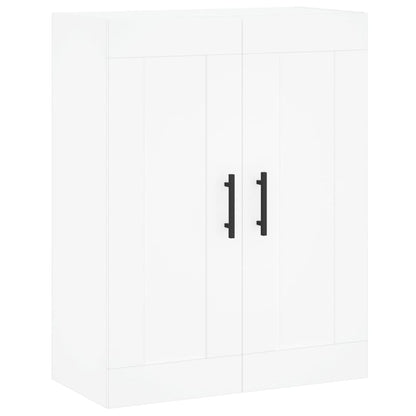 Skříň Highboard Bílá 69,5 X 34 X 180 Cm Kompozitní Dřevo