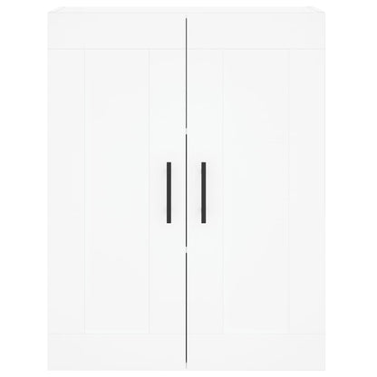Skříň Highboard Bílá 69,5 X 34 X 180 Cm Kompozitní Dřevo