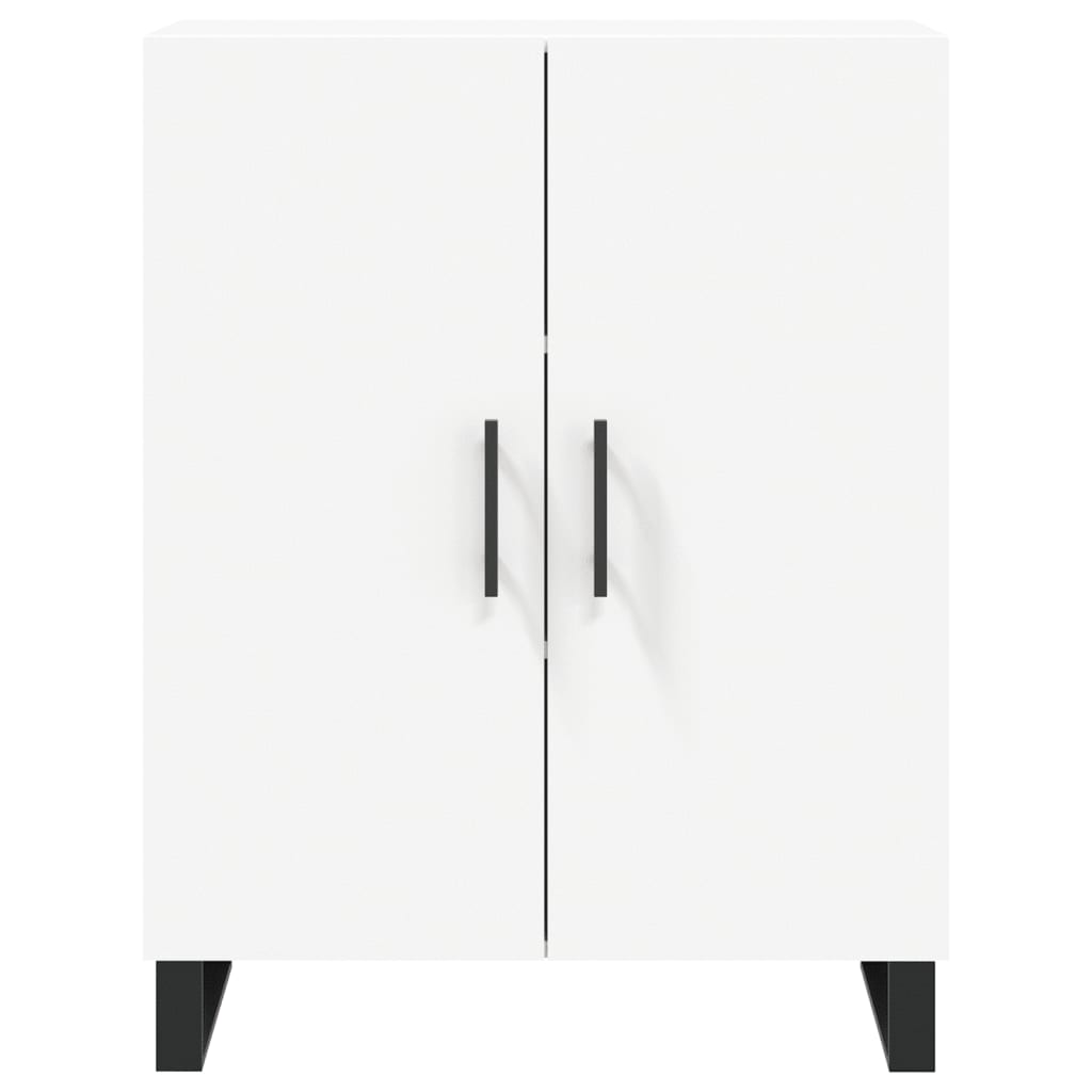 Skříň Highboard Bílá 69,5 X 34 X 180 Cm Kompozitní Dřevo
