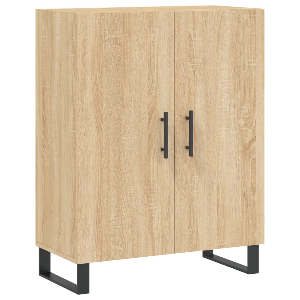 Skříň Highboard Dub Sonoma 69,5 X 34 X 180 Cm Kompozitní Dřevo