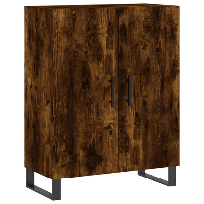 Skříň Highboard Kouřový Dub 69,5 X 34 X 180 Cm Kompozitní Dřevo