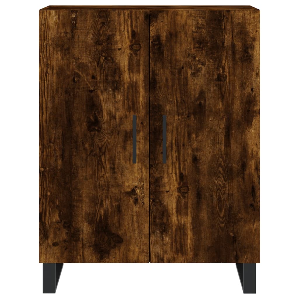 Skříň Highboard Kouřový Dub 69,5 X 34 X 180 Cm Kompozitní Dřevo