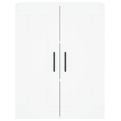 Skříň Highboard Bílá 69,5 X 34 X 180 Cm Kompozitní Dřevo