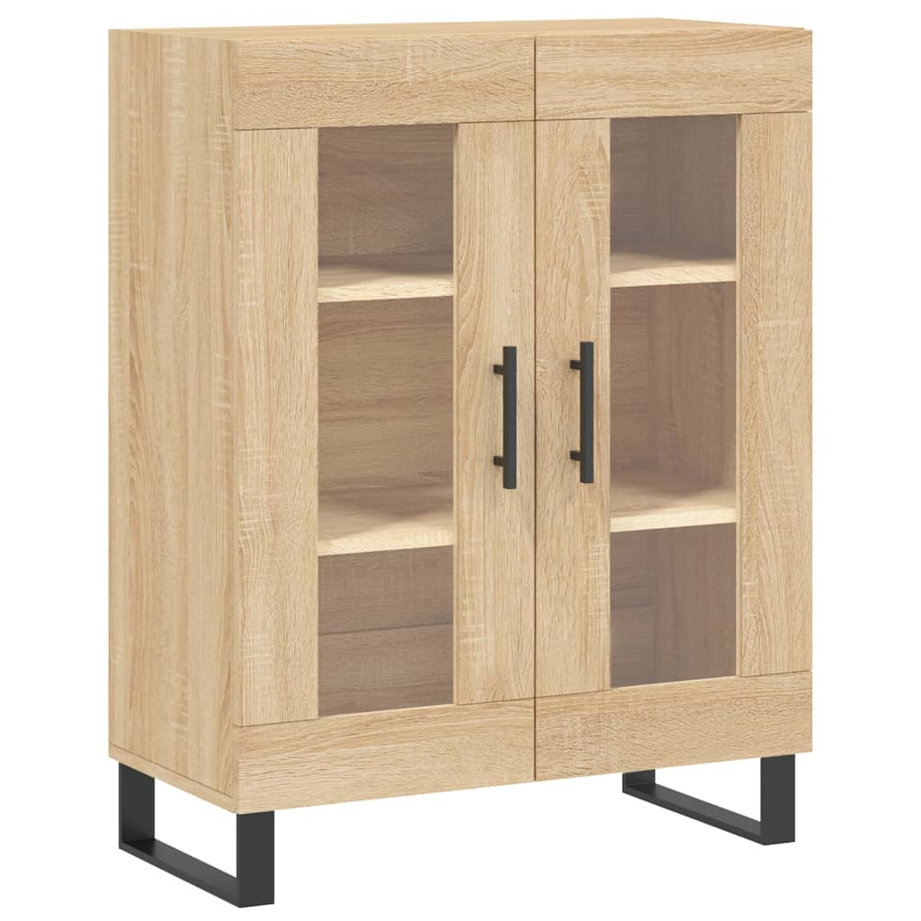 Skříň Highboard Dub Sonoma 69,5 X 34 X 180 Cm Kompozitní Dřevo