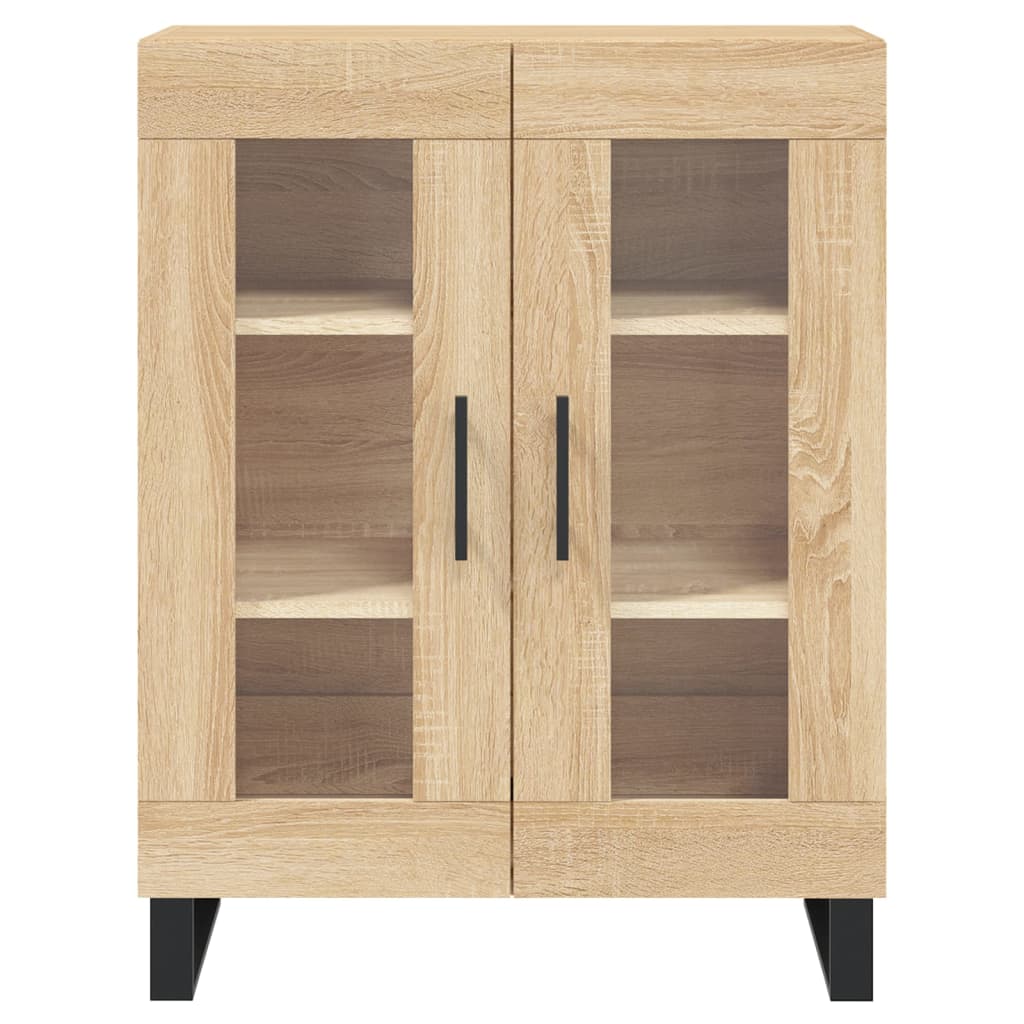 Skříň Highboard Dub Sonoma 69,5 X 34 X 180 Cm Kompozitní Dřevo