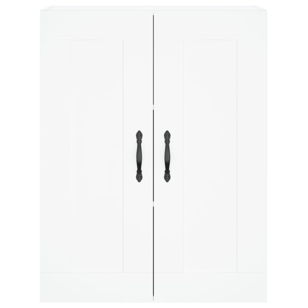 Skříň Highboard Bílá 69,5 X 34 X 180 Cm Kompozitní Dřevo