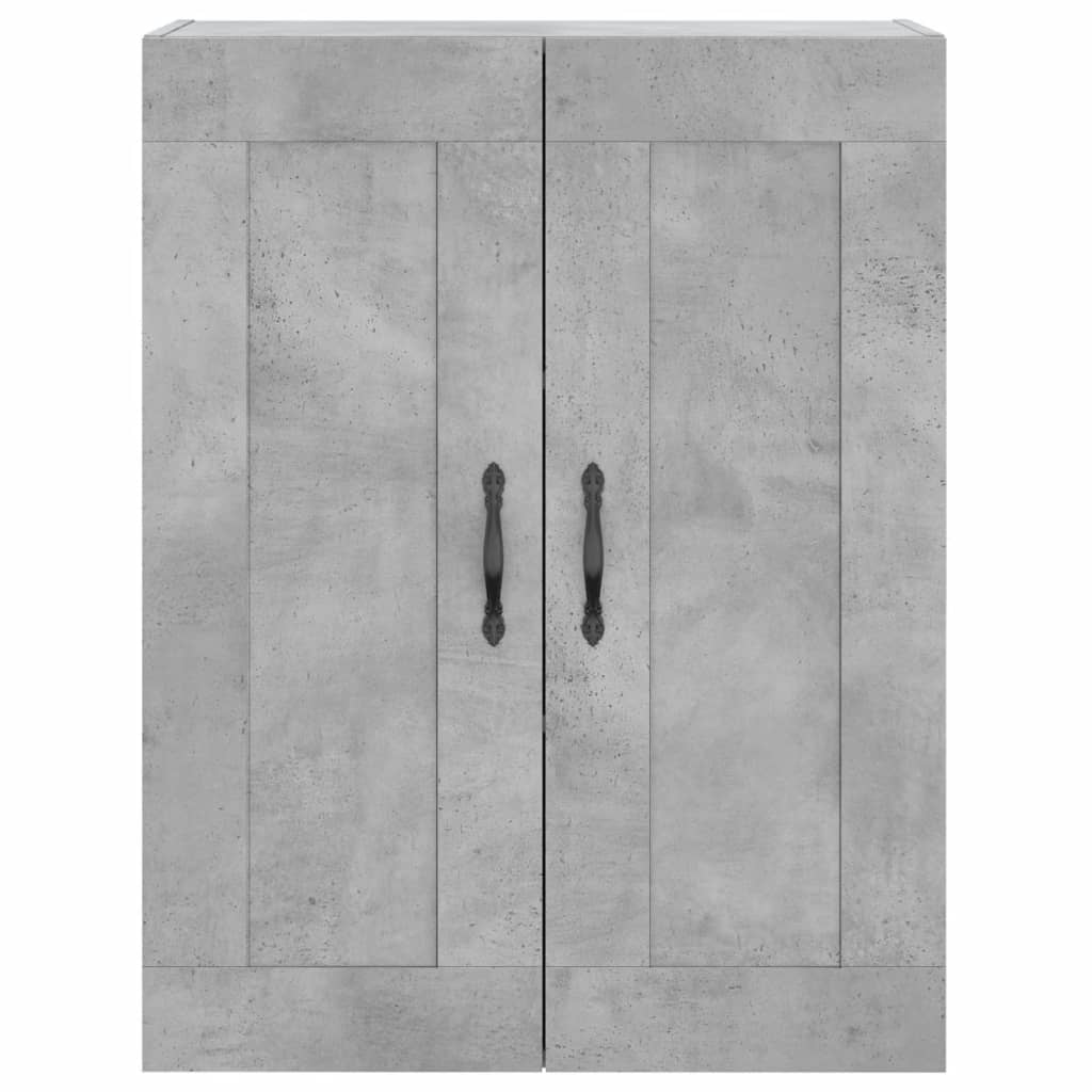 Skříň Highboard Betonově Šedá 69,5X34X180 Cm Kompozitní Dřevo