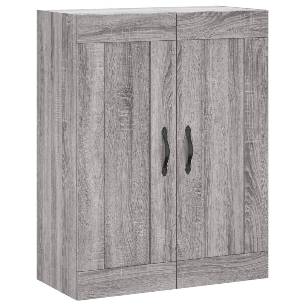 Skříň Highboard Šedá Sonoma 69,5 X 34 X 180 Cm Kompozitní Dřevo
