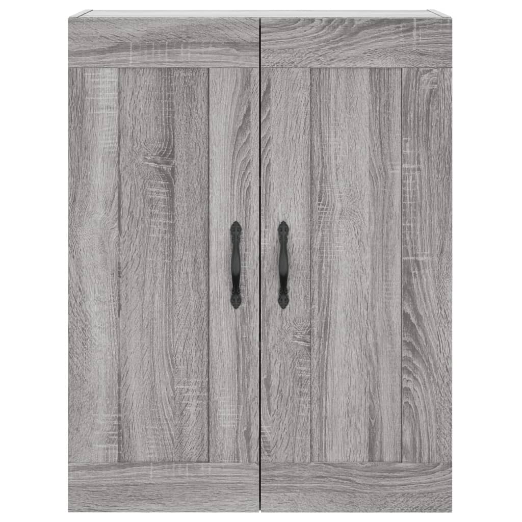 Skříň Highboard Šedá Sonoma 69,5 X 34 X 180 Cm Kompozitní Dřevo