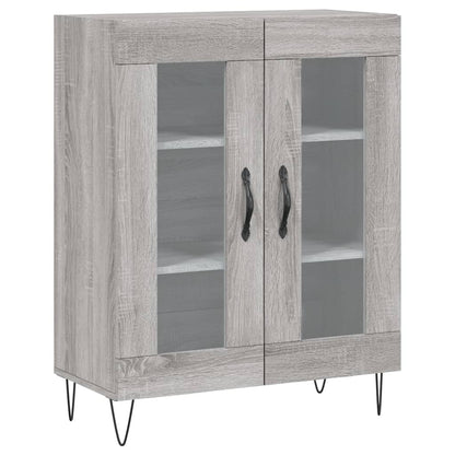 Skříň Highboard Šedá Sonoma 69,5 X 34 X 180 Cm Kompozitní Dřevo