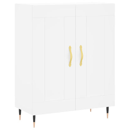Skříň Highboard Bílá 69,5 X 34 X 180 Cm Kompozitní Dřevo