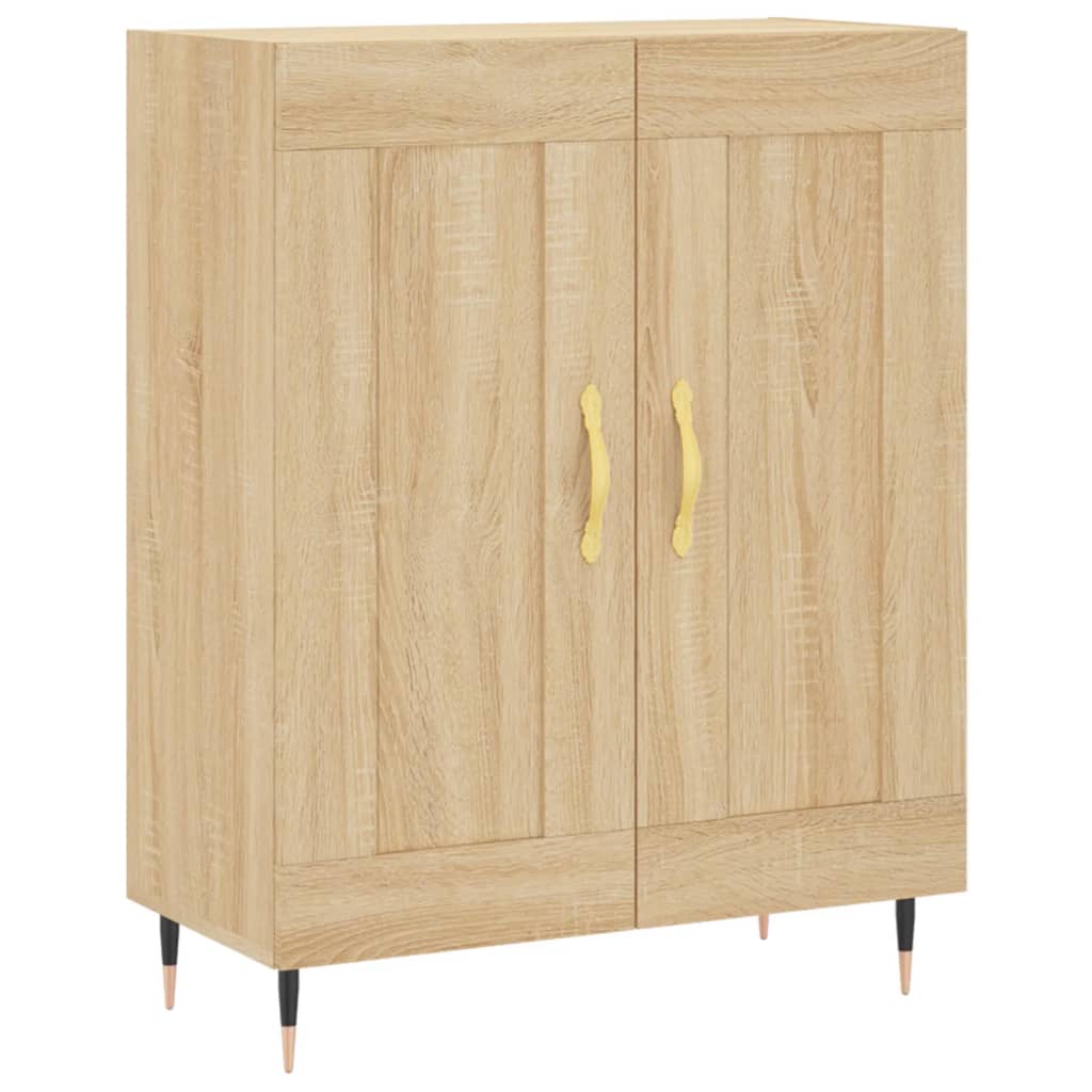 Skříň Highboard Dub Sonoma 69,5 X 34 X 180 Cm Kompozitní Dřevo