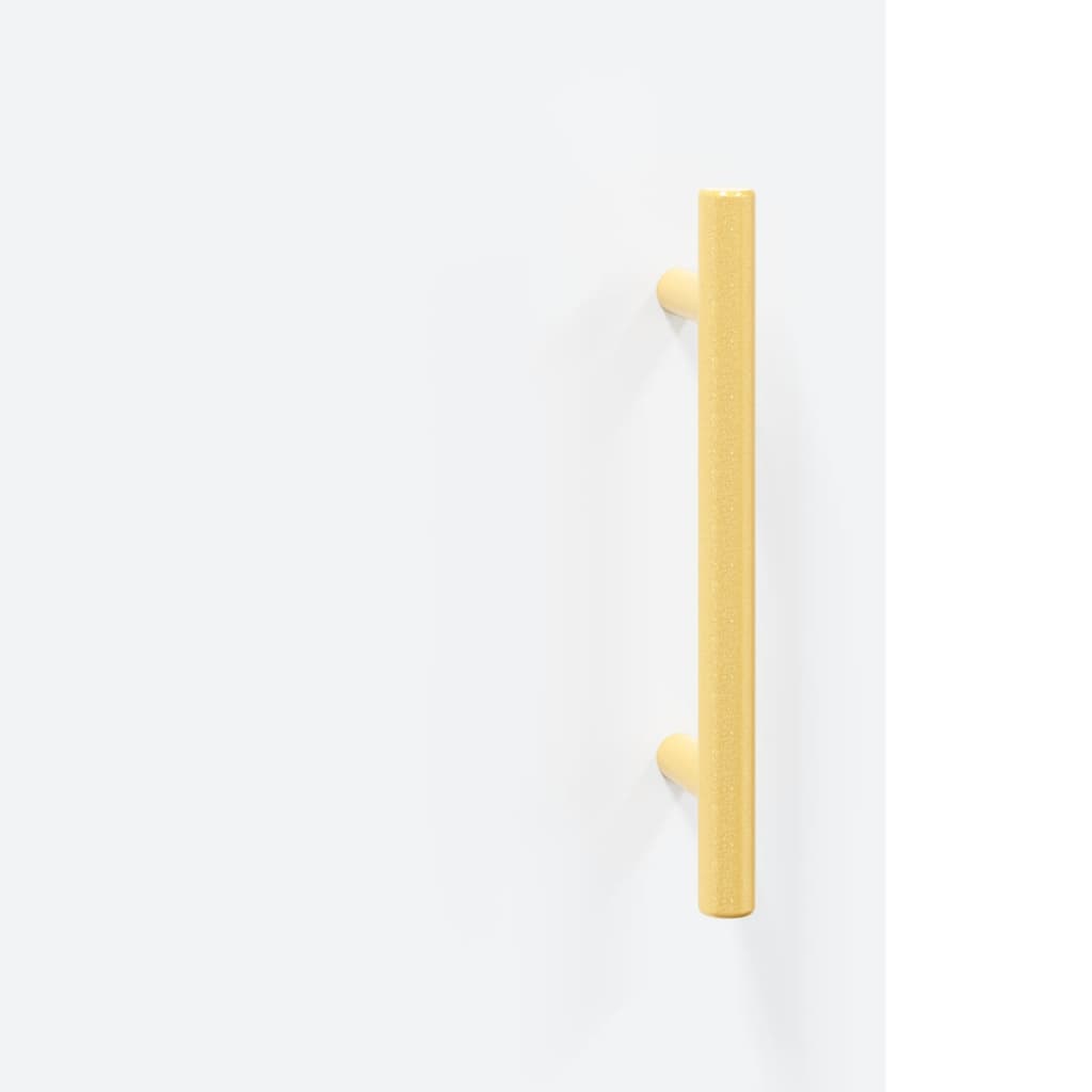 Skříň Highboard Bílá 69,5 X 34 X 180 Cm Kompozitní Dřevo