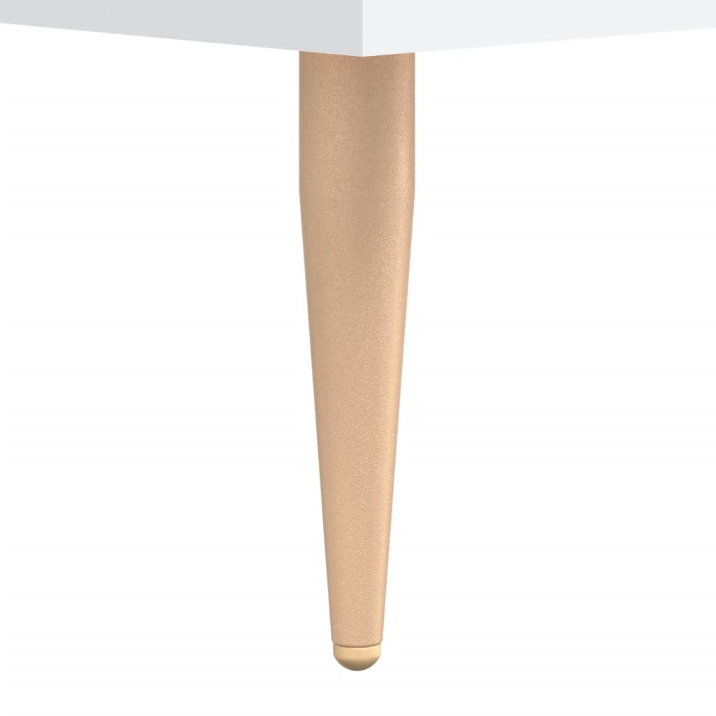 Skříň Highboard Bílá 69,5 X 34 X 180 Cm Kompozitní Dřevo