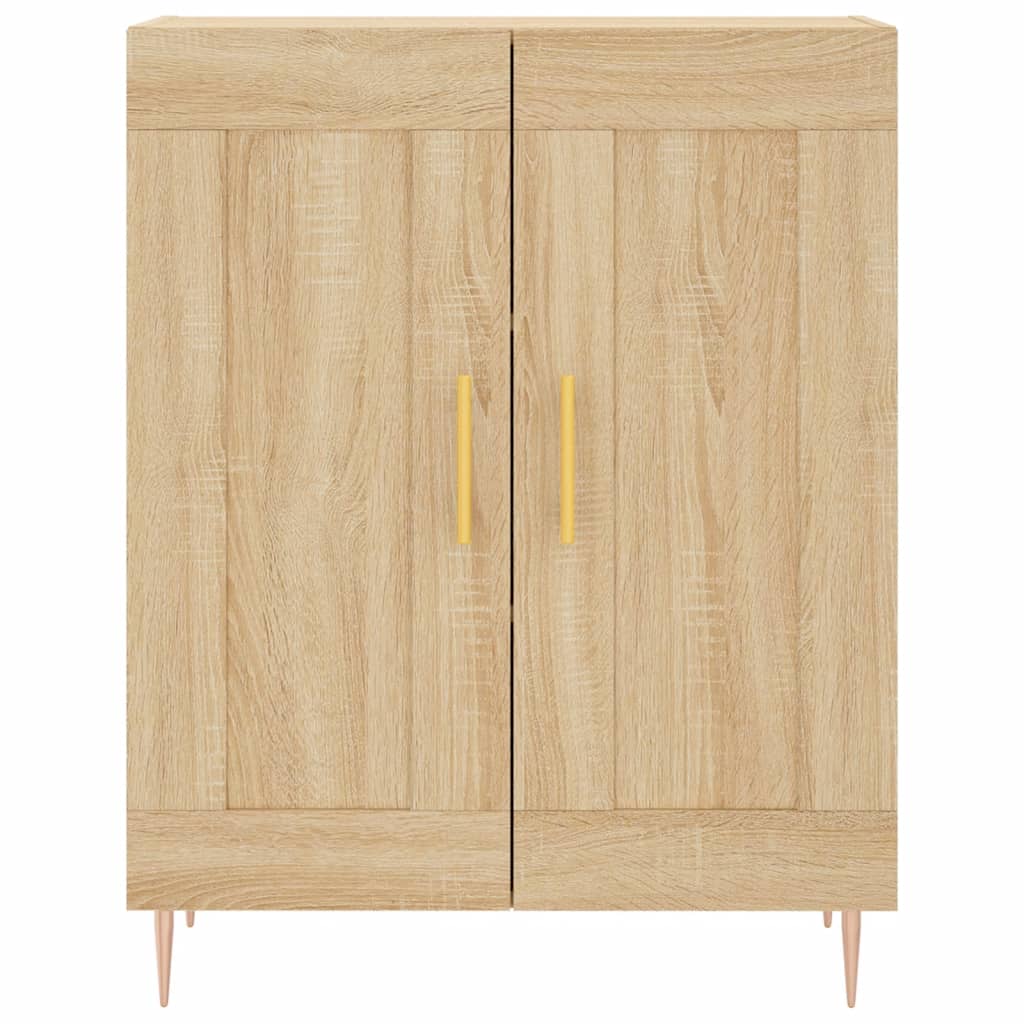 Skříň Highboard Dub Sonoma 69,5 X 34 X 180 Cm Kompozitní Dřevo