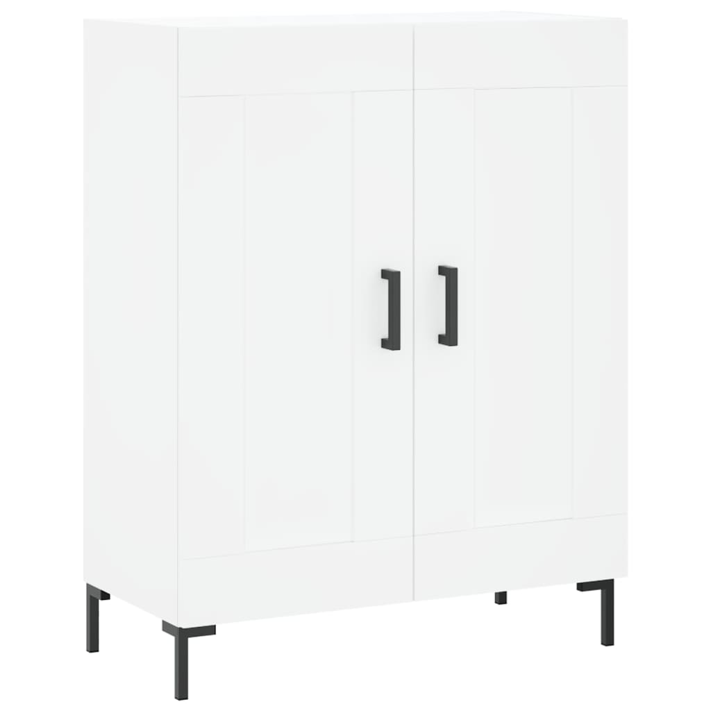 Skříň Highboard Bílá 69,5 X 34 X 180 Cm Kompozitní Dřevo