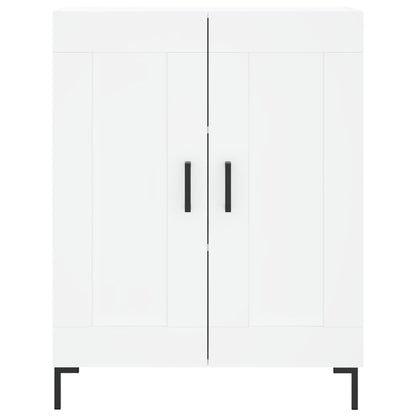 Skříň Highboard Bílá 69,5 X 34 X 180 Cm Kompozitní Dřevo