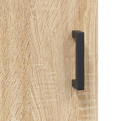 Skříň Highboard Dub Sonoma 69,5 X 34 X 180 Cm Kompozitní Dřevo