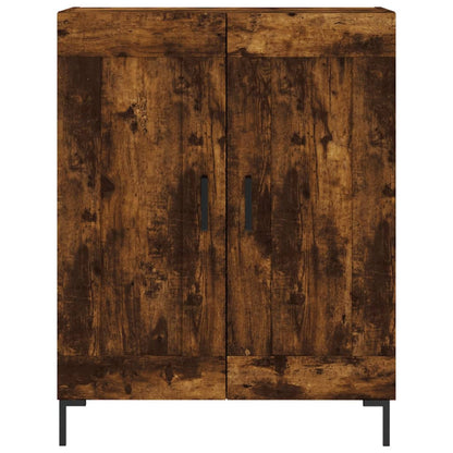 Skříň Highboard Kouřový Dub 69,5 X 34 X 180 Cm Kompozitní Dřevo