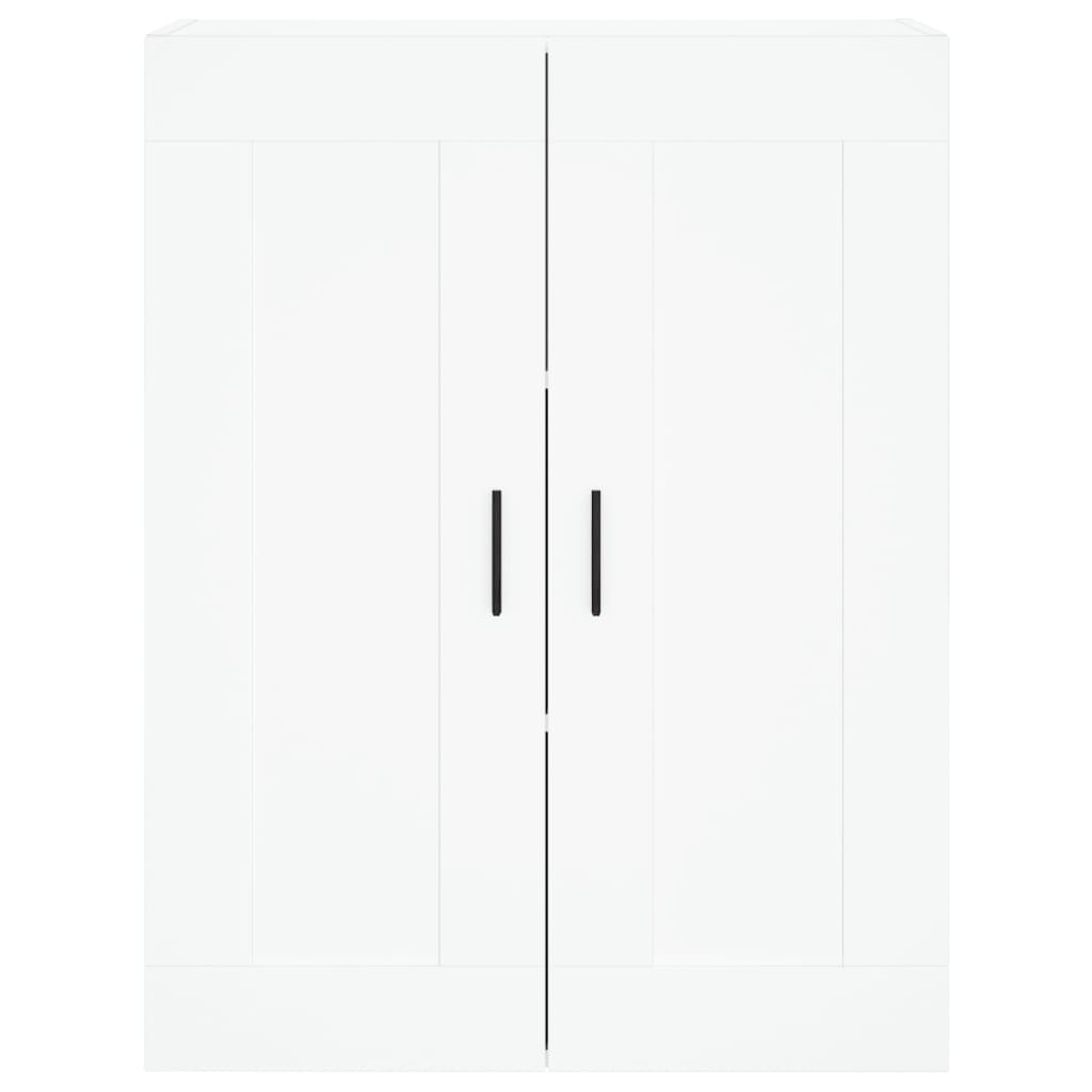 Skříň Highboard Bílá 69,5 X 34 X 180 Cm Kompozitní Dřevo