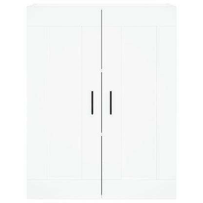 Skříň Highboard Bílá 69,5 X 34 X 180 Cm Kompozitní Dřevo