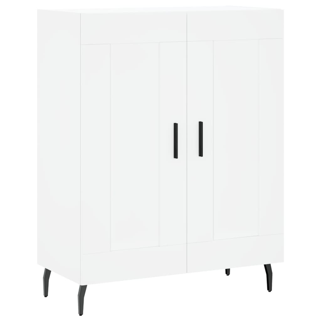 Skříň Highboard Bílá 69,5 X 34 X 180 Cm Kompozitní Dřevo