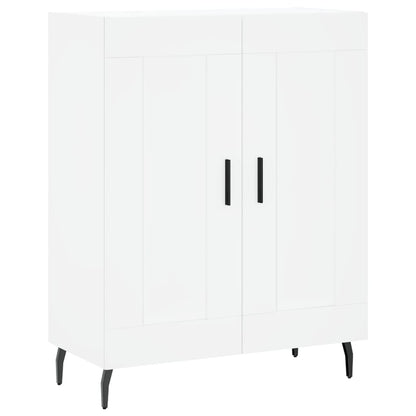 Skříň Highboard Bílá 69,5 X 34 X 180 Cm Kompozitní Dřevo