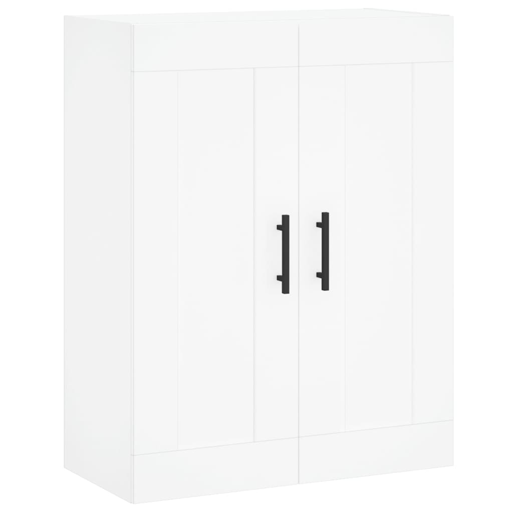 Skříň Highboard Bílá 69,5 X 34 X 180 Cm Kompozitní Dřevo