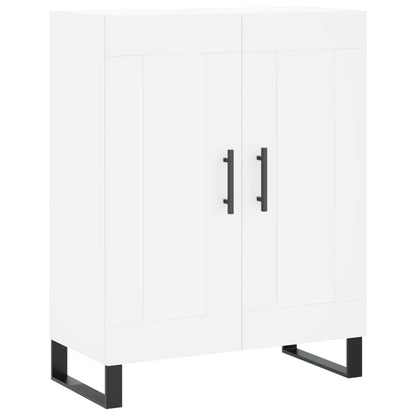Skříň Highboard Bílá 69,5 X 34 X 180 Cm Kompozitní Dřevo