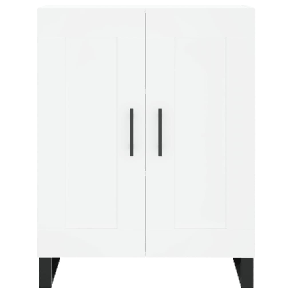 Skříň Highboard Bílá 69,5 X 34 X 180 Cm Kompozitní Dřevo