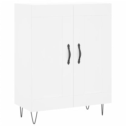 Skříň Highboard Bílá 69,5 X 34 X 180 Cm Kompozitní Dřevo