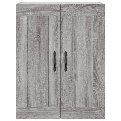 Skříň Highboard Šedá Sonoma 69,5 X 34 X 180 Cm Kompozitní Dřevo