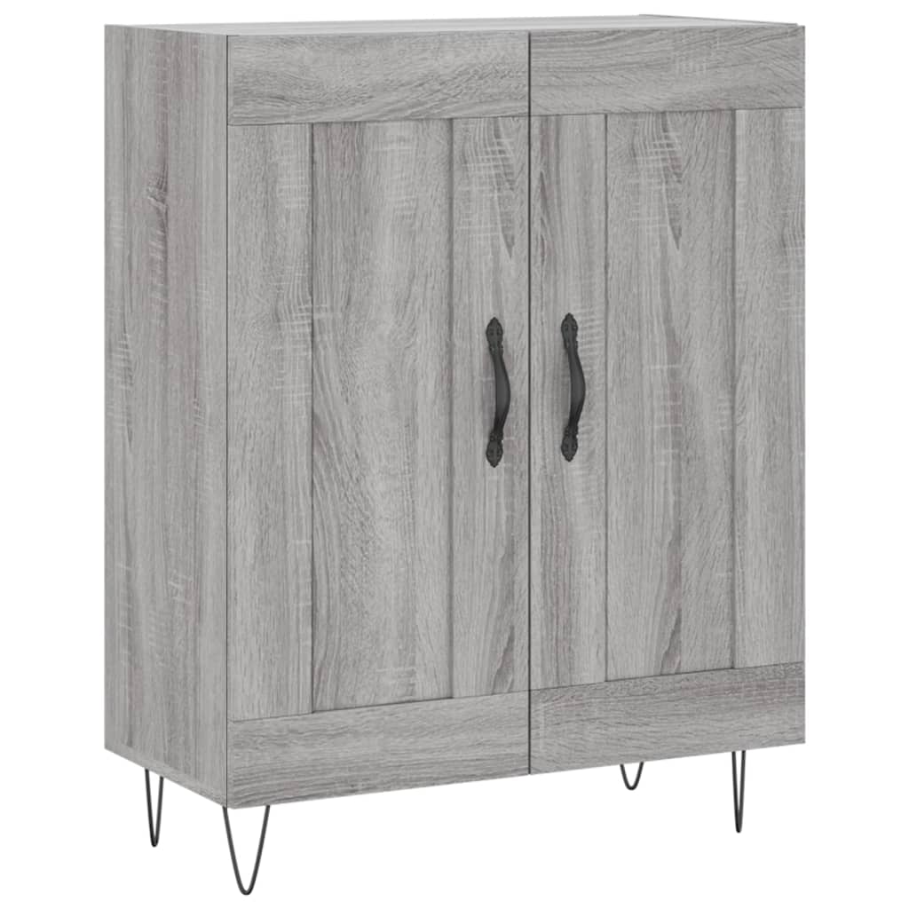 Skříň Highboard Šedá Sonoma 69,5 X 34 X 180 Cm Kompozitní Dřevo