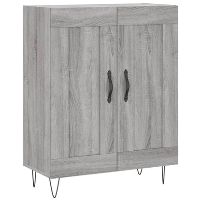 Skříň Highboard Šedá Sonoma 69,5 X 34 X 180 Cm Kompozitní Dřevo