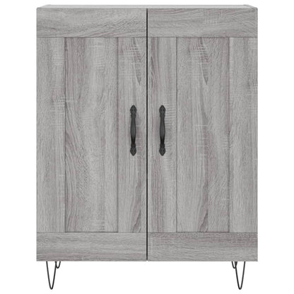 Skříň Highboard Šedá Sonoma 69,5 X 34 X 180 Cm Kompozitní Dřevo