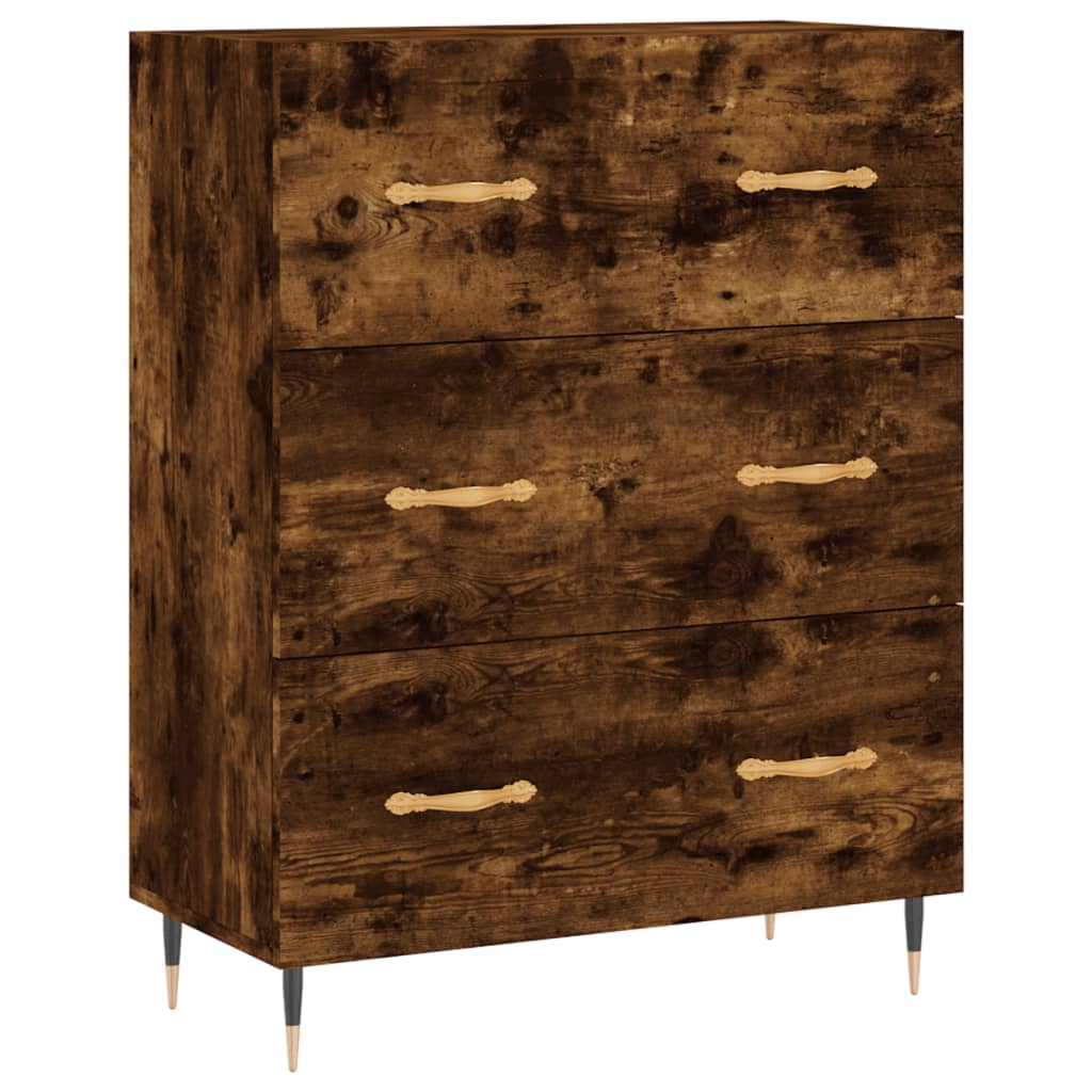 Skříň Highboard 69,5 X 34 X 180 Cm Kompozitní Dřevo