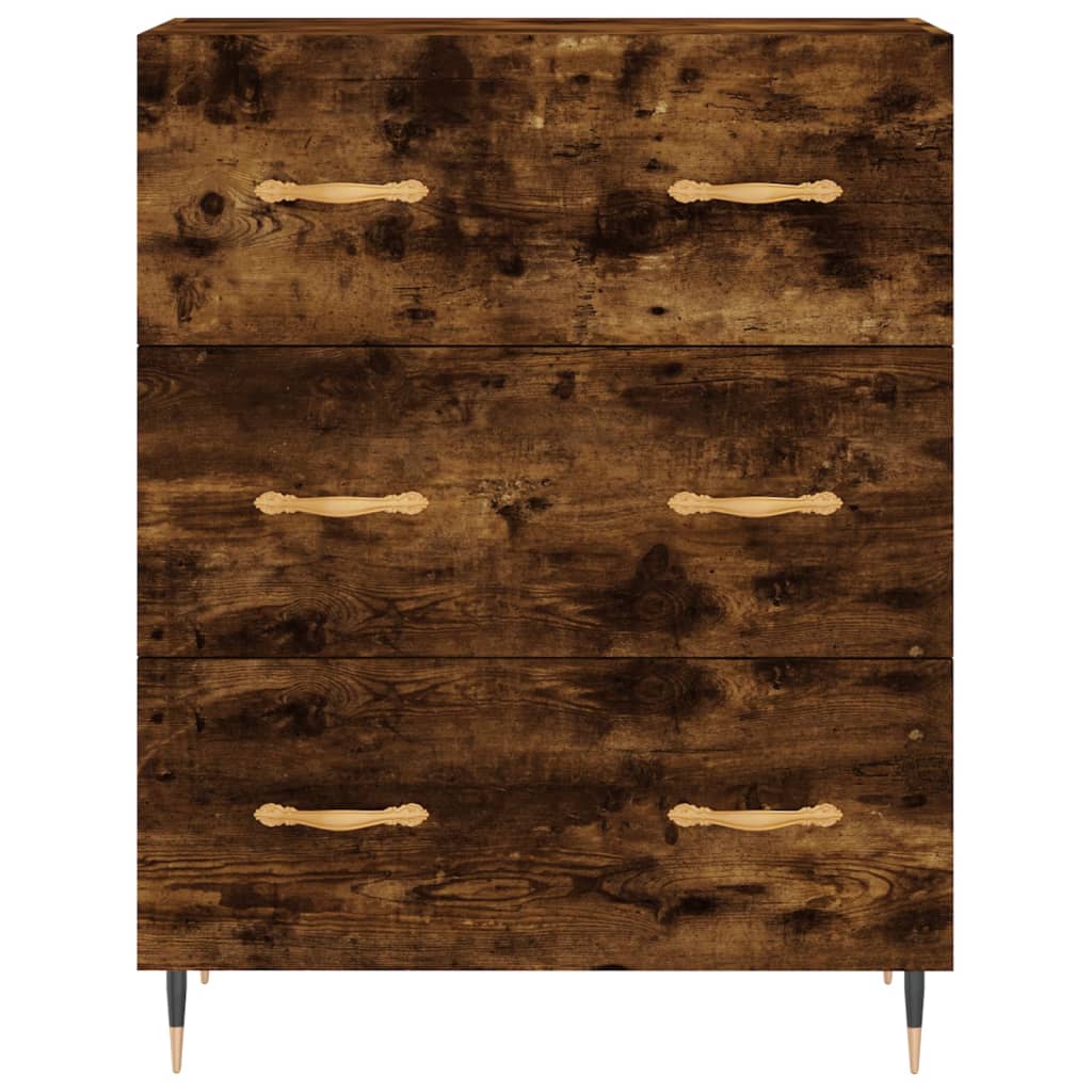 Skříň Highboard 69,5 X 34 X 180 Cm Kompozitní Dřevo