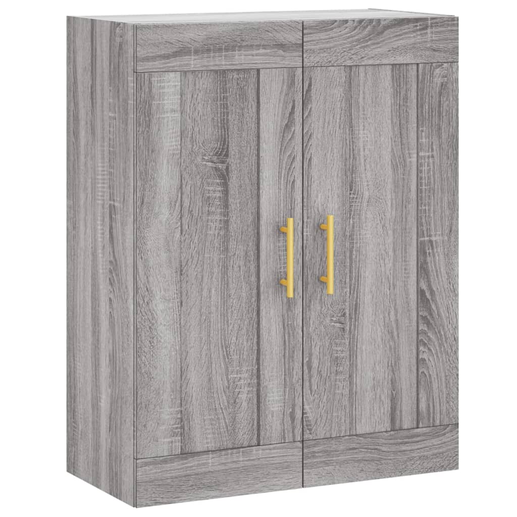 Skříň Highboard Šedá Sonoma 69,5 X 34 X 180 Cm Kompozitní Dřevo