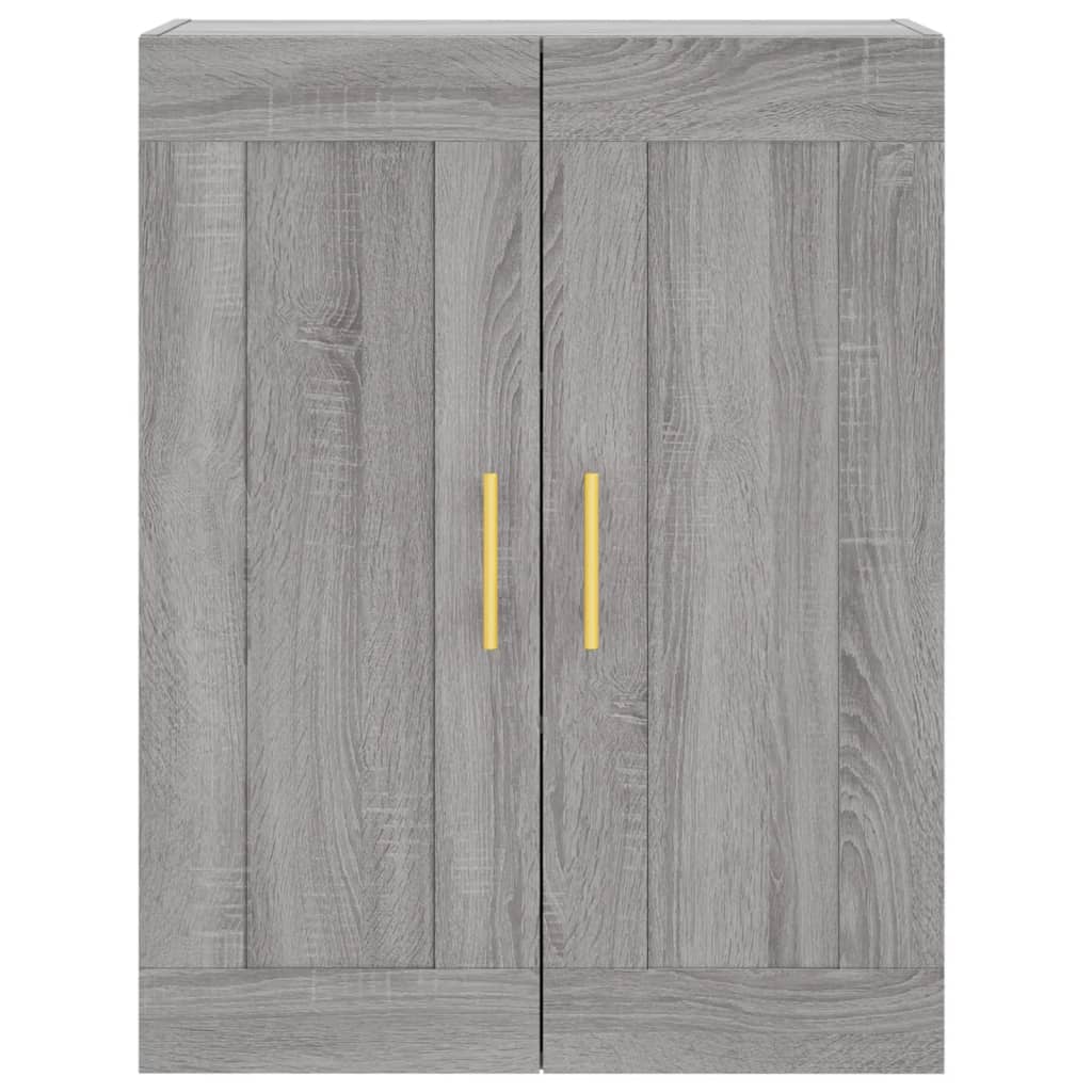 Skříň Highboard Šedá Sonoma 69,5 X 34 X 180 Cm Kompozitní Dřevo