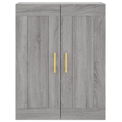 Skříň Highboard Šedá Sonoma 69,5 X 34 X 180 Cm Kompozitní Dřevo