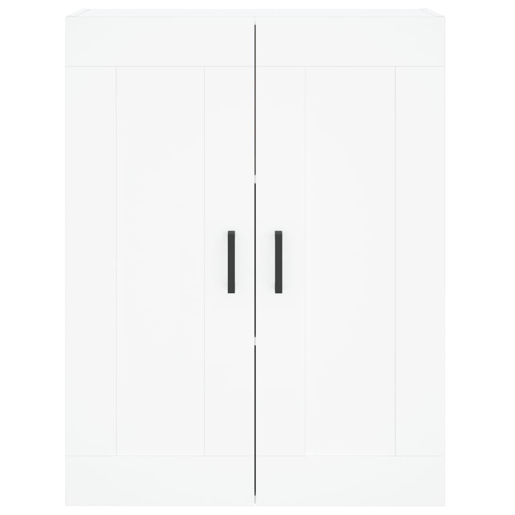 Skříň Highboard Bílá 69,5 X 34 X 180 Cm Kompozitní Dřevo