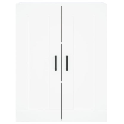 Skříň Highboard Bílá 69,5 X 34 X 180 Cm Kompozitní Dřevo