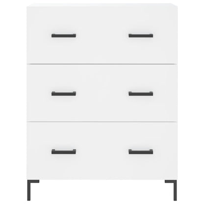 Skříň Highboard Bílá 69,5 X 34 X 180 Cm Kompozitní Dřevo
