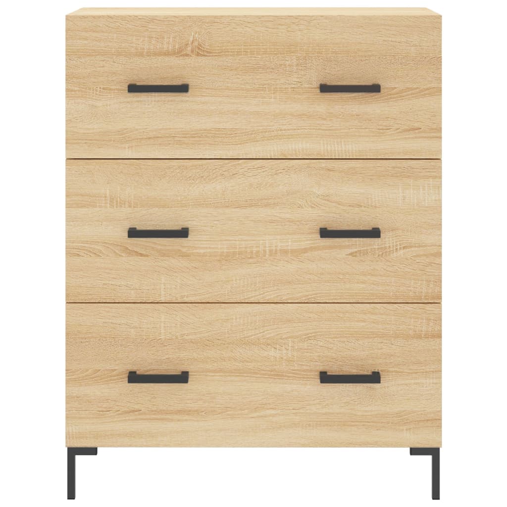 Skříň Highboard Dub Sonoma 69,5 X 34 X 180 Cm Kompozitní Dřevo